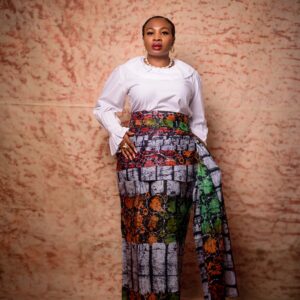 Adire Frilly Skirt